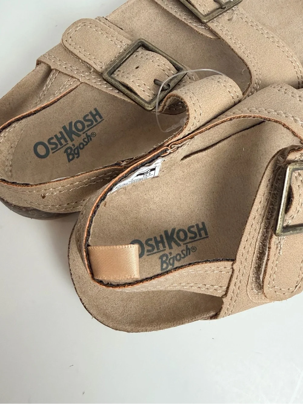 OshKosh B'gosh Beige/Tan Buckle Strap Kids Sandals